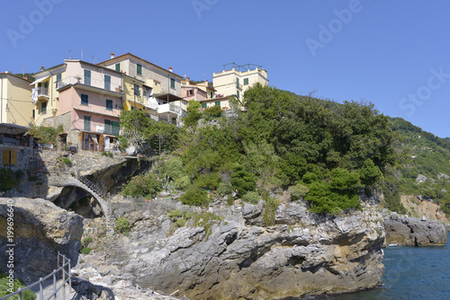 Tellaro is a small fishing village, perched on a cliff on the east coast of the Gulf of La Spezia in Liguria, northern Italy.