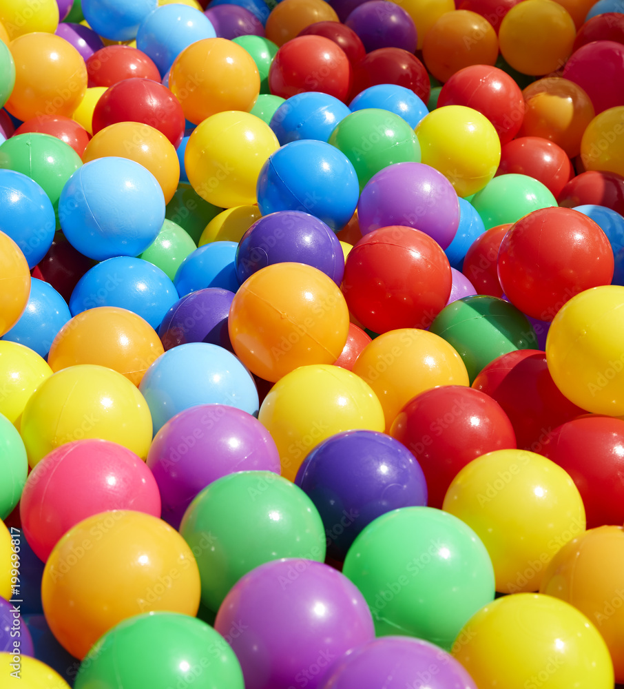 Colorful plastic balls background Colorful plastic balls background