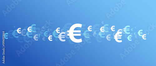 icone, euro, economia, vettoriale,sfondo