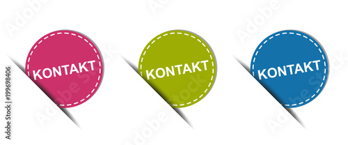 Kontakt Web Button - Vektor Icons
