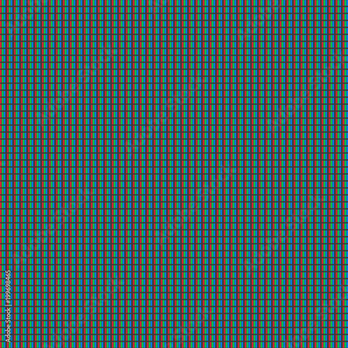 RGB Screen dots seamless pattern. Analog display television. Close Up Texture. Vector