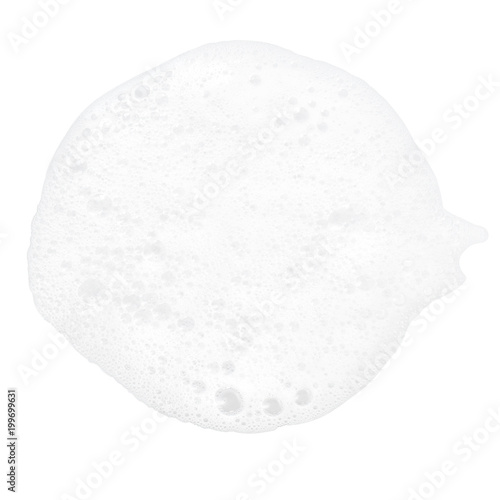 Fotografia, Obraz Mousse styling foam whipping soft bubble isolated on white background