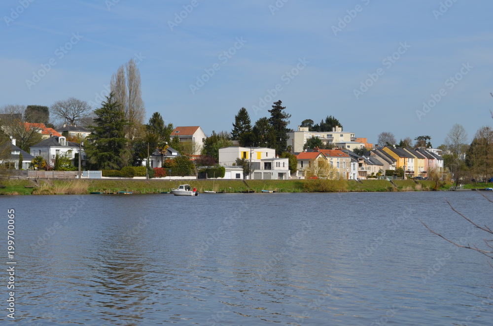 Obraz premium Paysage des bords de L'Erdre nantaises