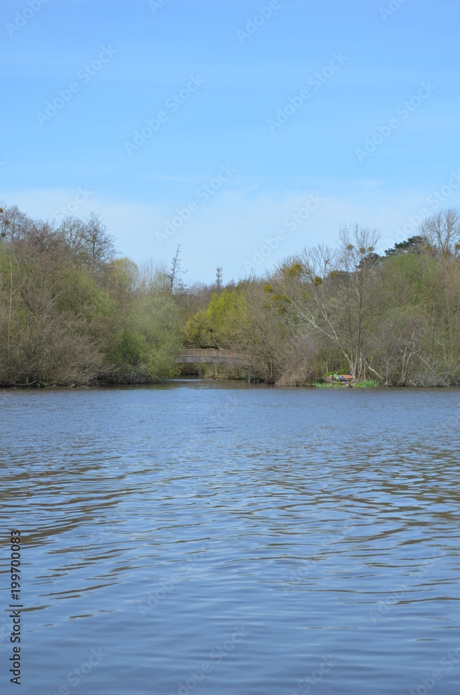 Fototapeta premium Paysage des bords de L'Erdre nantaises