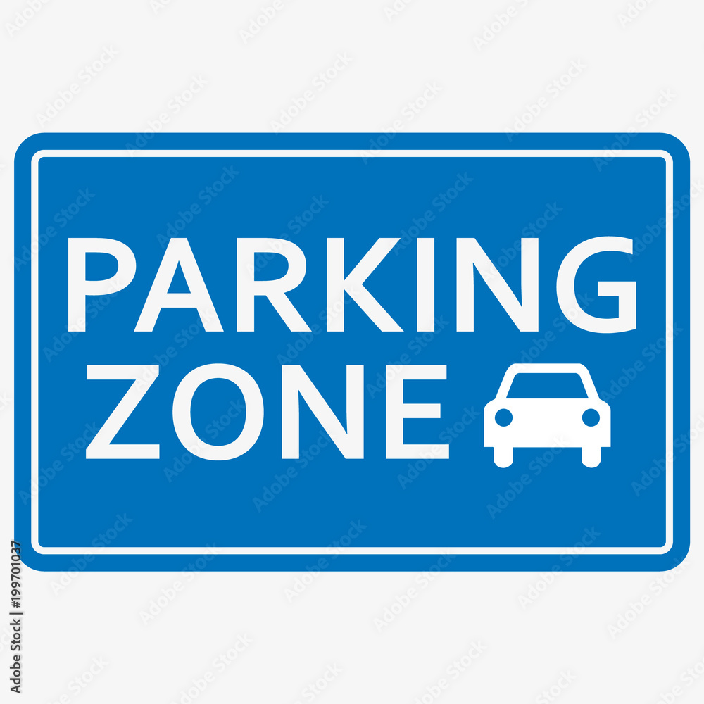 Car parking sign, vector illustration Car parking sign, vector illustration
