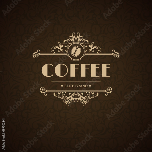 Vector illustration logo coffee house, coffee shop, cafe, menu, business sign, identity, 