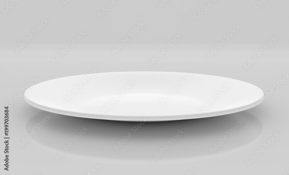 White sales side plate
