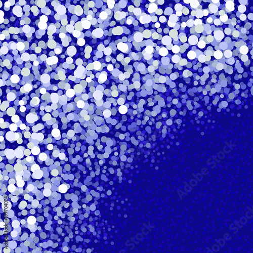 Background with circles of different size and depth. It looks like a winter backdrop with snow and snowstorm, or water with bubbles.