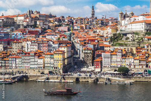 Aerial v iew of the historic city of Porto, Portugal