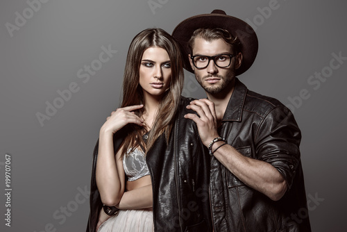 couple in stylish clothes