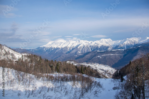Wallpaper Mural Mountains covered with snow snowcaps landscape Torontodigital.ca