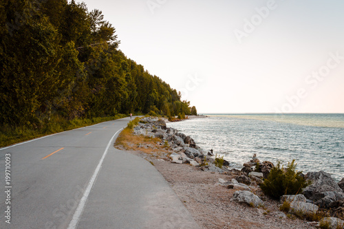 Bicycle Highway in Michigan on Mackinac Island