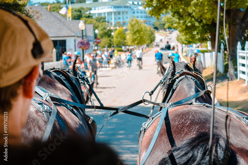 Horse and buggy tour of Mackinac Island