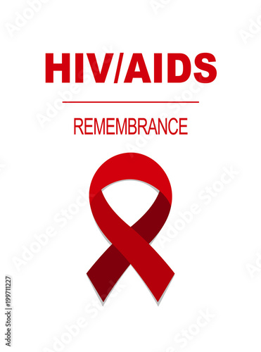 World Aids day card. vector illustration for the World Remembrance Day of AIDS Victims. Medical Illustration.