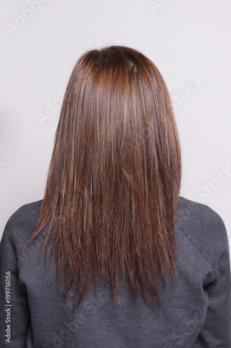 Long straight brown hair