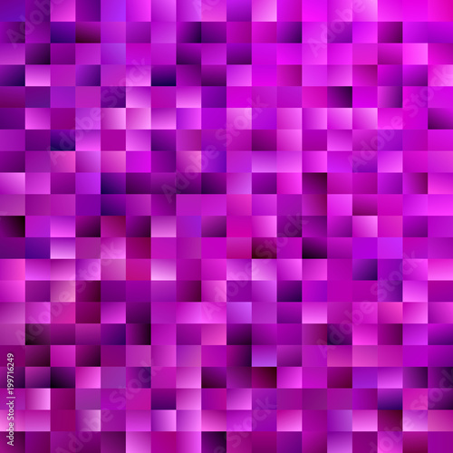 Geometrical mosaic rectangle background - modern vector design from purple gradient rectangles