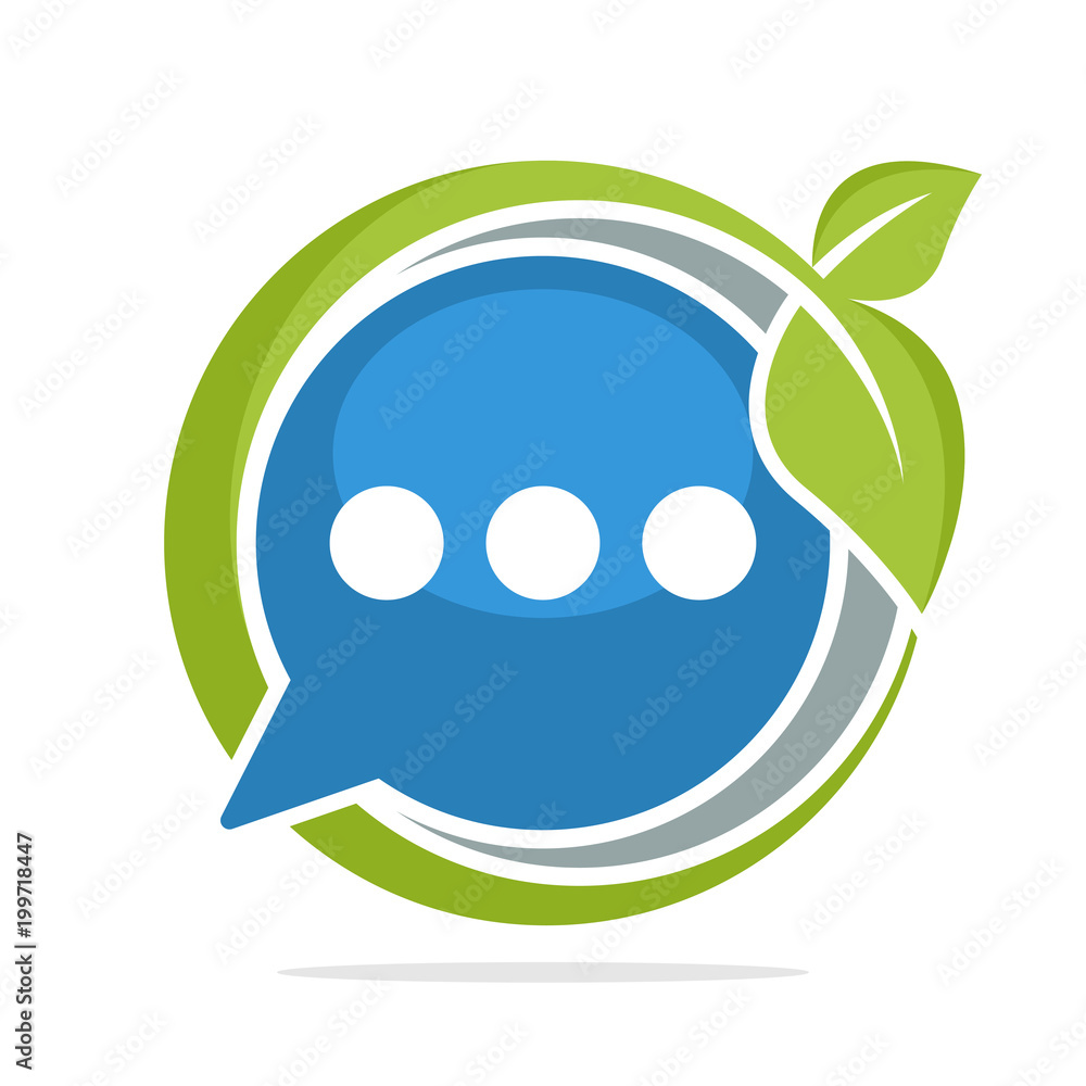 logo icon with fresh chat concept logo icon with fresh chat concept