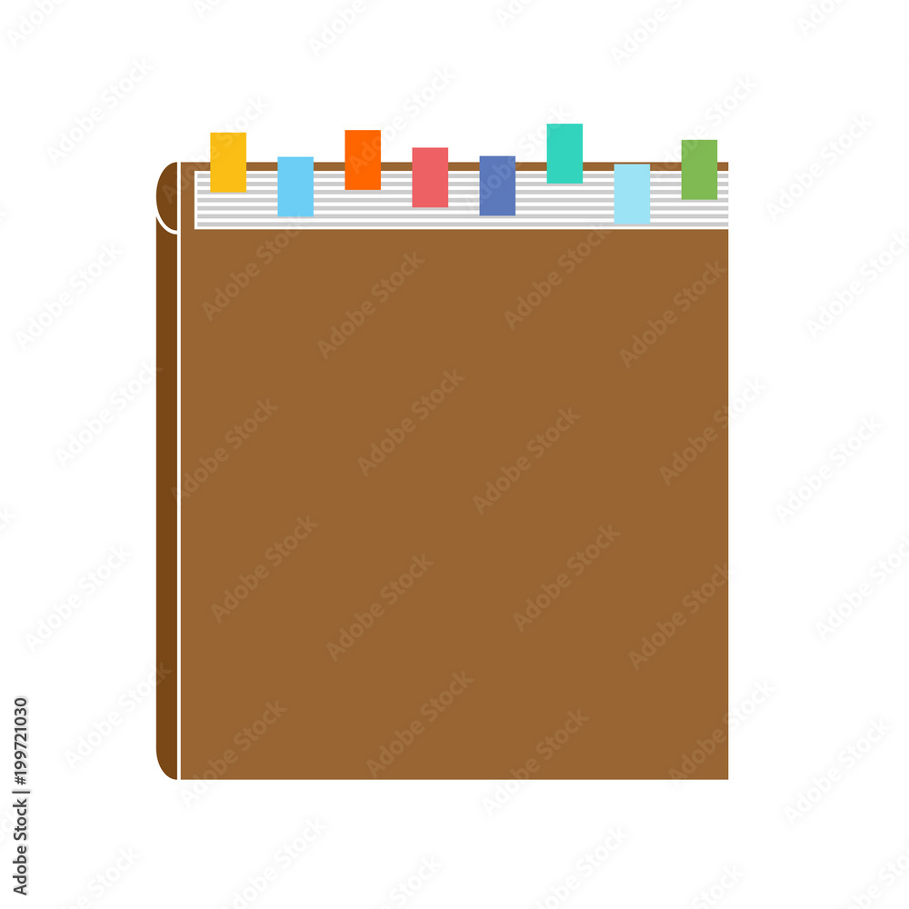 Knowledge base. Directory with bookmarks. Thick book Knowledge base. Directory with bookmarks. Thick book