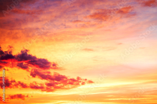 orangel landscape with sky