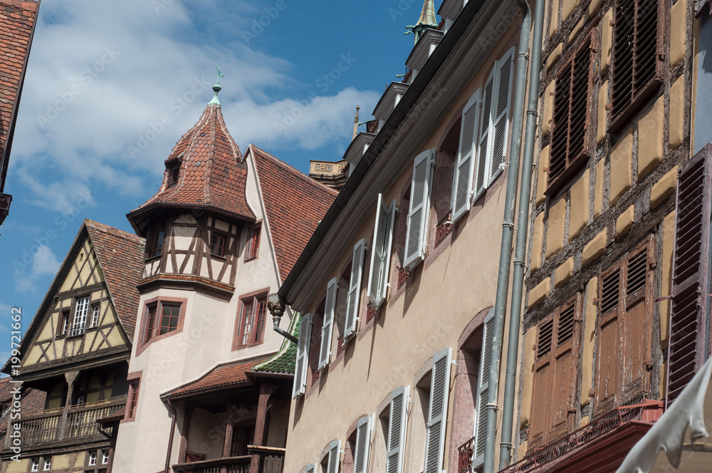 retail of typical architecture in Colmar - France