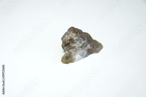agate mineral isolated over white background