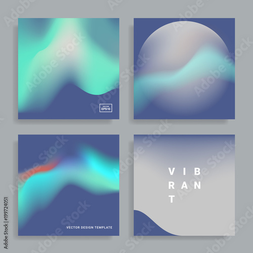 design templates with vibrant gradient shapes