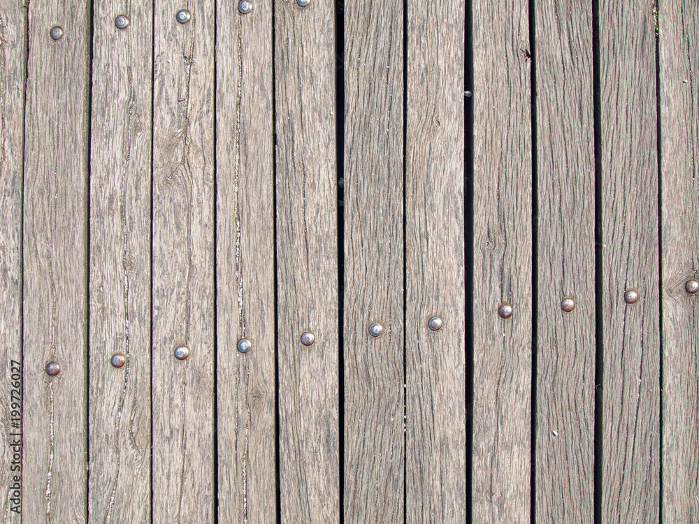 Fototapeta premium Real wooden pathway background