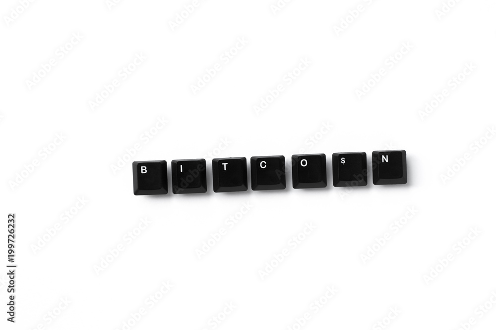 keys of keyboard with text 