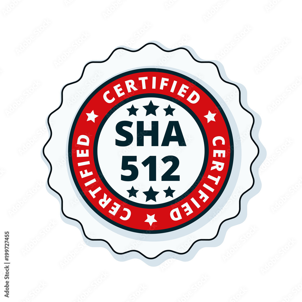 SHA-512 Certified label illustration SHA-512 Certified label illustration