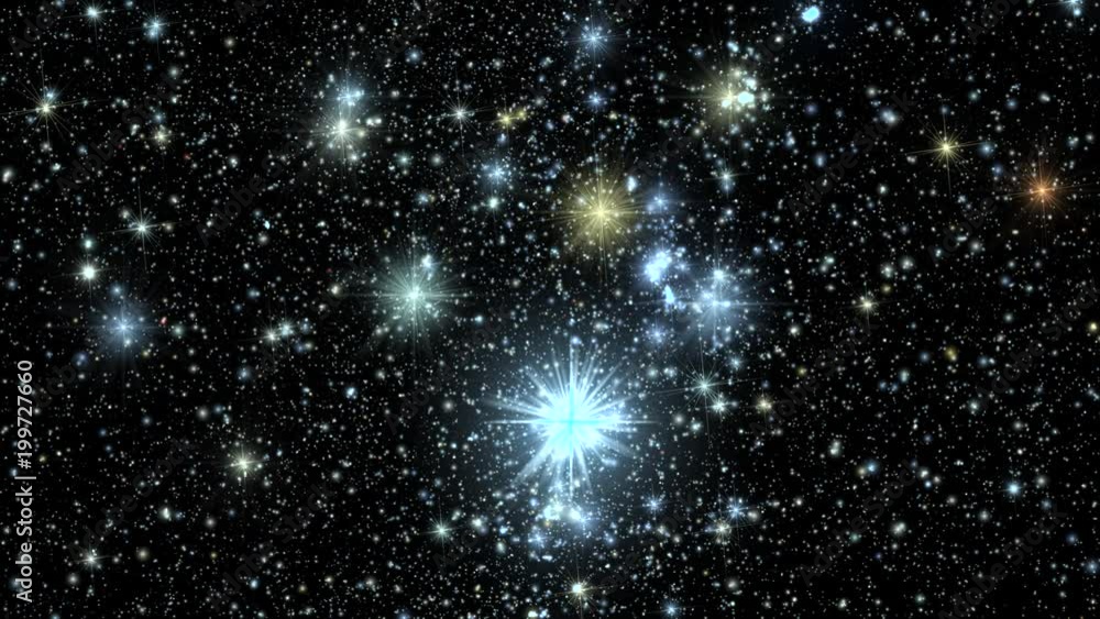 custom made wallpaper toronto digitalColorful Starry Sky Twinkling at Night Loopable Motion Background V4
