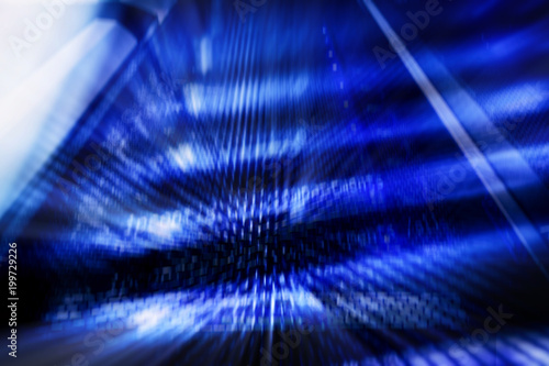 Fotografie Supercomputers abstract data concept