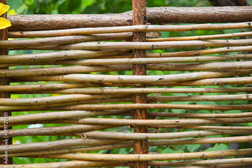 The right wicker fence in Russian traditions