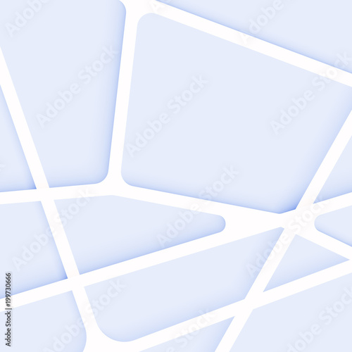 Abstract geometric composition with polygons lines and shadow