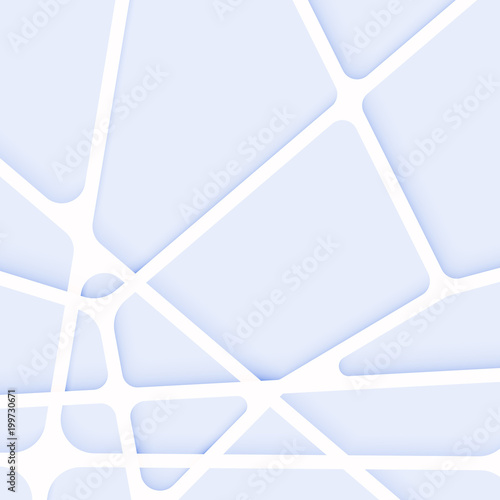 Abstract geometric composition with polygons lines and shadow