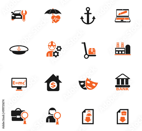 job search icon set