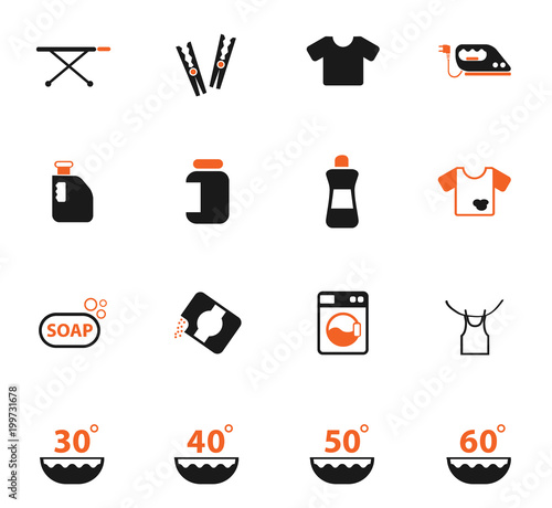 laundry icon set