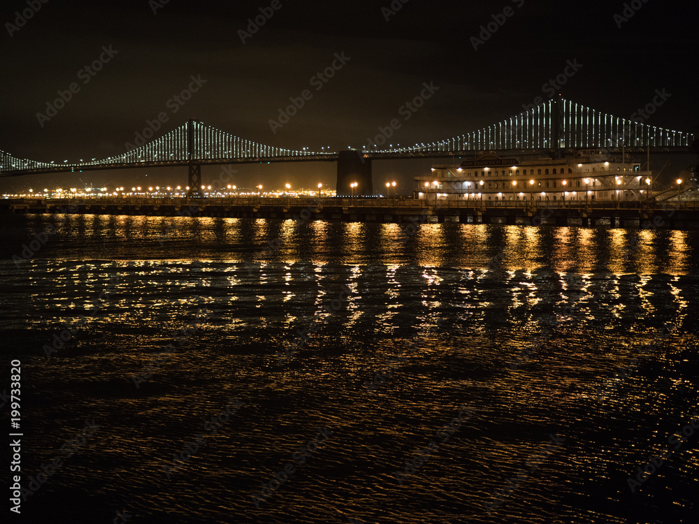 San Francisco Bay Bridge at Night