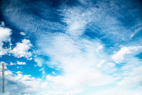 Blue sky with clouds