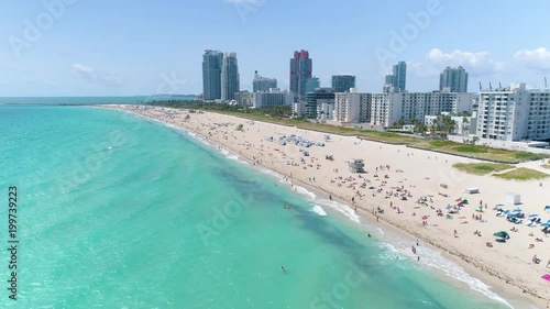 Wallpaper Mural Aerial over Miami Beach Torontodigital.ca