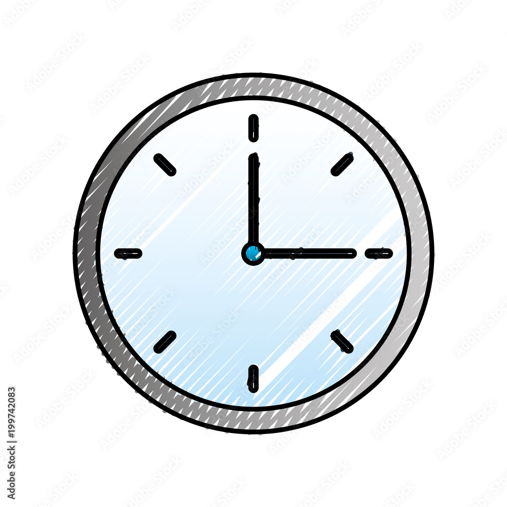 clock time hour break image vector illustration clock time hour break image vector illustration