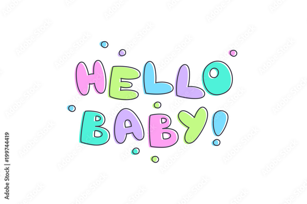 hello baby lettering hello baby lettering