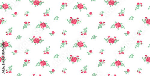Cute Floral pattern in the small flower. 