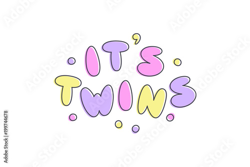 its twins lettering