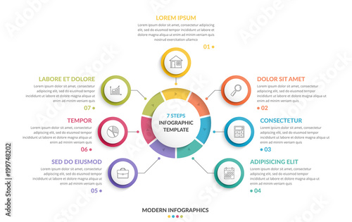 Circle Infographics - Seven Elements