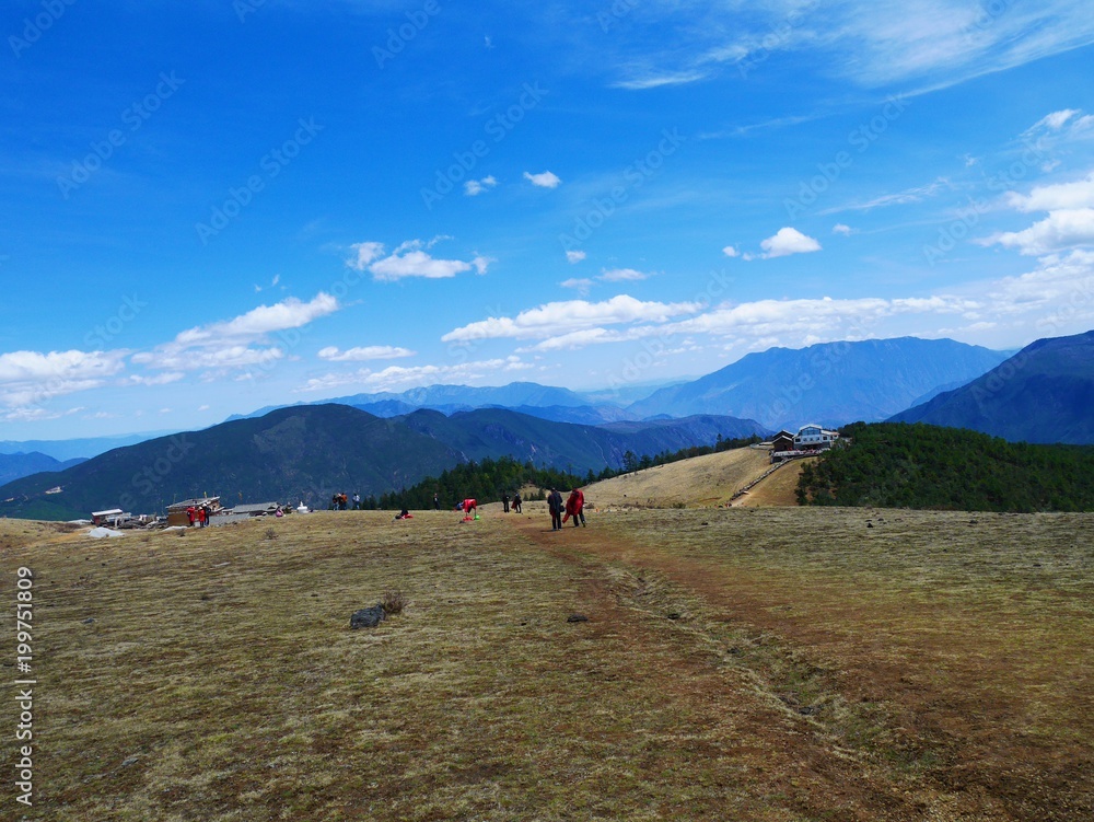 Mountains and Sky in Lijiang, Yunan, China