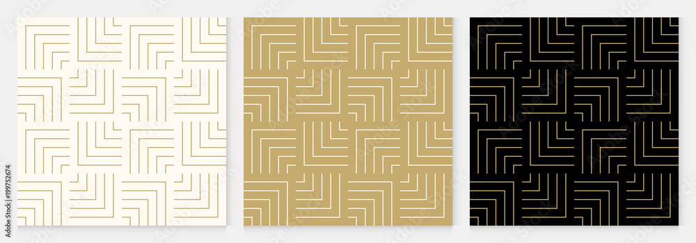 Pattern seamless chevron abstract wave background stripe gold luxury color and line. Geometric line vector.
