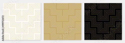 Pattern seamless chevron abstract wave background stripe gold luxury color and line. Geometric line vector.