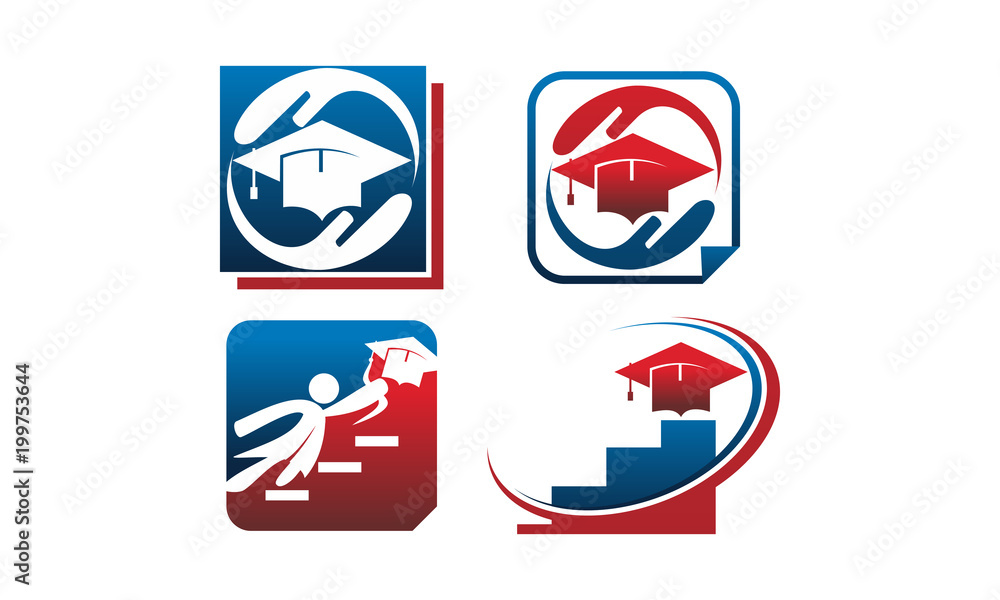 Fototapeta premium World Education Template Set