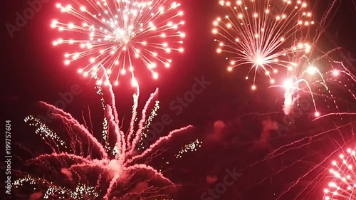 Night Fireworks festival footage