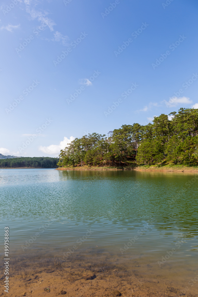 Tuyen Lam Lake, DaLat, Vietnam, Beautiful landscape for eco travel, Holiday Tuyen Lam Lake, DaLat, Vietnam, Beautiful landscape for eco travel, Holiday